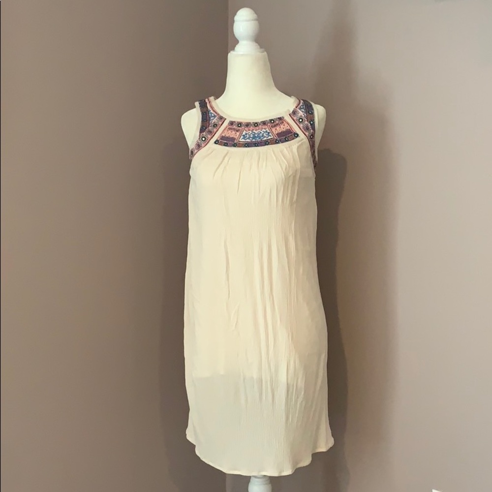 White embroidered dress
